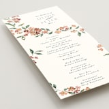 "Sweeping Vine" - Wedding Programs in Dusty Rose by Itsy Belle Studio - Detail