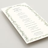"Monogramed Arch" - Wedding Programs in Mojito by Susan Moyal - Detail