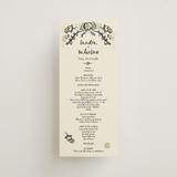 "Santa Catalina" - Wedding Programs in Ink Wash by Ani Somi - Front
