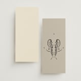 "Santa Catalina" - Wedding Programs in Ink Wash by Ani Somi - Back of Card Options