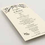 "Santa Catalina" - Wedding Programs in Ink Wash by Ani Somi - Detail