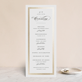 "Lasting love" - Wedding Programs in Gold by Stacey Meacham - Front