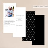 "Lasting love" - Wedding Programs in Gold by Stacey Meacham - Back of Card Options