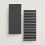 "Modern Glam" - Wedding Programs in Soft Black by Camille Robinson - Back of Card Options