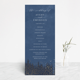 "Aspen" - Wedding Programs in Midnight by Kristie Kern - Front