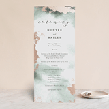 "Fancy Marble" - Wedding Programs in Moss by Phrosné Barwood - Front