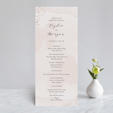 "Formal Watercolor" - Wedding Programs in Bashful by Jennifer Postorino - Front