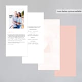 "Formal Watercolor" - Wedding Programs in Bashful by Jennifer Postorino - Back of Card Options