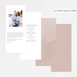 "Blooming Beauty" - Wedding Programs in Tan by Lori Wemple - Back of Card Options