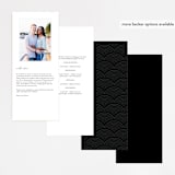 "Handsome Border" - Wedding Programs in Chalkboard by Hooray Creative - Back of Card Options