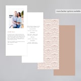 "Art Deco Border" - Wedding Programs in Blush by Hooray Creative - Back of Card Options