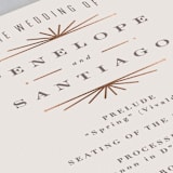 "Art Deco Border" - Wedding Programs in Blush by Hooray Creative - Detail