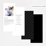 "New Monogram" - Wedding Programs in Licorice by Jessica Williams - Back of Card Options