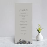 "Enchanted Blooms" - Wedding Programs in Midnight by Lori Wemple - Front