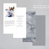 "Enchanted Blooms" - Wedding Programs in Midnight by Lori Wemple - Back of Card Options