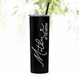 "Mother of the Groom Tumbler | Black | 20 Ounce" - Gifts for Parents in black by Leslie Berry