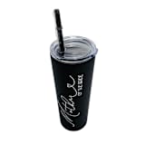 "Mother of the Bride Tumbler | Black | 20 Ounce" - Gifts for Parents in black by Leslie Berry