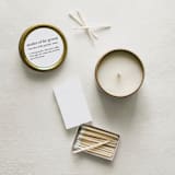 "Mother of the Groom Definition Soy Candle | Gold Travel Tin" - Gifts for Parents in gold by Aria Bella Candles