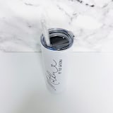 "Mother of the Groom Tumbler | White | 20 Ounce" - Gifts for Parents in white by Leslie Berry