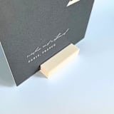 "White Rectangle Table Number Holder, Set of 5" - Place Card Holders in white by Corduroy Effect