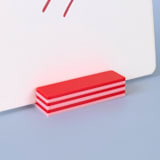 "Striped Rectangle Table Number Holder, Pink and Red, Set of 5" - Place Card Holders in red by Corduroy Effect