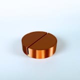 "Copper Color Round Table Number Holder, Set of 5" - Place Card Holders in copper by Corduroy Effect