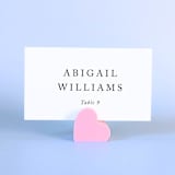 "Pink Heart Place Card Holders, Set of 10" - Place Card Holders in pink by Corduroy Effect