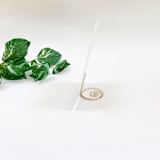 "Champagne Wire Circle Table Number Card Holder, Set of 5" - Place Card Holders in natural by JV Country Creations