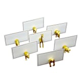 "Gold Safari Animal Magnet Place Card Holder & Party Favor (Set of 104)" - Place Card Holders in gold by Nicole Goldmann