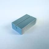 "Dusty Blue Rectangle Place Card Holder, Set of 25" - Place Card Holders in blue by Corduroy Effect