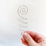 "Silver Wire Wine Bottle Topper Table Number Card Holder, Set of 5" - Place Card Holders in blue by JV Country Creations