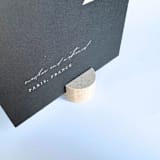 "Marble Pattern Circle Table Number Holder, Set of 5" - Place Card Holders in multicolor by Corduroy Effect