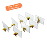"Gold Safari Animal Magnet Place Card Holder & Party Favor (Set of 40)" - Place Card Holders in gold by Nicole Goldmann