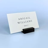 "Black Rectangle Place Card Holder, Set of 25" - Place Card Holders in black by Corduroy Effect