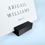 "Black Rectangle Place Card Holder, Set of 25" - Place Card Holders in black by Corduroy Effect