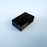 "Black Rectangle Place Card Holder, Set of 25" - Place Card Holders in black by Corduroy Effect
