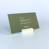 "White Rectangle Place Card Holder, Set of 25" - Place Card Holders in white by Corduroy Effect
