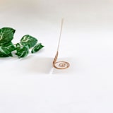 "Rose Gold Wire Double Heart Table Number Card Holder, Set of 5" - Place Card Holders in multicolor by JV Country Creations