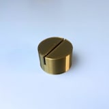 "Brass Color Circle Table Number Holder, Set of 5" - Place Card Holders in gold by Corduroy Effect