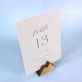 "Brass Color Mountain Table Number Holder, Set of 5" - Place Card Holders in brass by Corduroy Effect