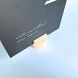 "White Circle Table Number Holder, Set of 5" - Place Card Holders in white by Corduroy Effect