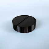 "Black Round Table Number Holder, Set of 5" - Place Card Holders in black by Corduroy Effect