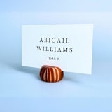 "Copper Color Pumpkin Place Card Holder, Set of 25" - Place Card Holders in copper by Corduroy Effect