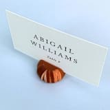 "Copper Color Pumpkin Place Card Holder, Set of 25" - Place Card Holders in copper by Corduroy Effect