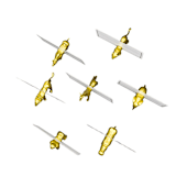 "Gold Safari Animal Magnet Place Card Holder & Party Favor (Set of 256)" - Place Card Holders in gold by Nicole Goldmann