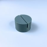 "Dusty Blue Circle Table Number Holder, Set of 5" - Place Card Holders in blue by Corduroy Effect
