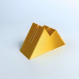 "Gold Color Mountain Table Number Holder, Set of 5" - Place Card Holders in gold by Corduroy Effect