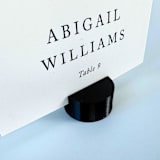 "Black Circle Place Card Holder, Set of 25" - Place Card Holders in black by Corduroy Effect
