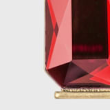 "Single gem placecard holder, bright red, set of two" - Place Card Holders in red by Joanna Buchanan