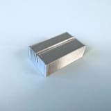 "Silver Color Rectangle Place Card Holder, Set of 25" - Place Card Holders in silver by Corduroy Effect